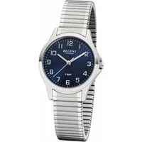 Regent Quarzuhr W0068-30857894, Armbanduhr, Damenuhr, Flexband, Zugband, Edelstahlarmband