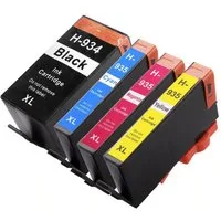 inkpro Druckerpatronen-Set kompatibel mit HP 934 XL & HP 935 XL, Tintenpatrone (für HP OfficeJet 6812, 6815, 6820, 6822, 6825 und HP OfficeJet Pro 6230, 6235, 6239, 6830, 6835, 4-tlg., je eine kompatible Patrone 934XL Black und 935XL Cyan, Magenta, Y