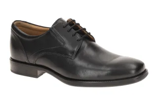 Geox U2257V Federico Herren Businessschuhe Schwarz Glattleder atmungsaktiv