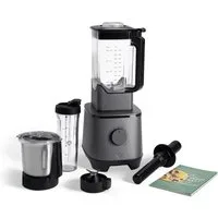 Springlane Standmixer Hochleistungsmixer Hanno - Mixer für Smoothies & mehr, 2000 W, inkl. Edelstahlmixbehälter & To-Go-Mixflasche