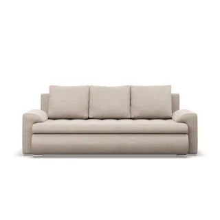 Sofa, Beige, Textil, 3-Sitzer, 222x92x96 cm, Wohnzimmer, Sofas & Couches, Sofas, 3-Sitzer Sofas