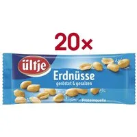 UELTJE Nüsse, Erdnüssen geröstet & gesalzen, 20 Portionespackungen