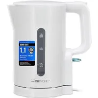 CLATRONIC Wasserkocher WK 3834, Wasserkocher 1L, 900W, Einhandbedienung