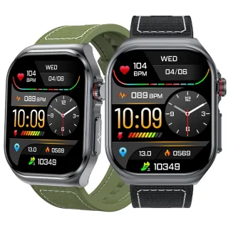 ET585 2.04inch AMOLED Display PPG+ECG Micro-physical Examination Function HRV Detection Heart Rate Blood Pressure Blood
