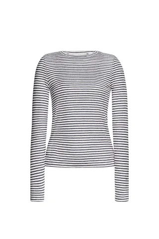 Rich & Royal - Sparkle Striped Longsleeve midnight blue - Gr. - S
