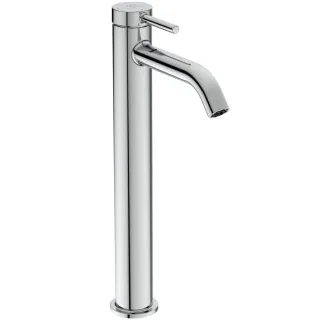 Ideal Standard Waschtisch-Armatur Ceraline Nuovo Ausladung 135mm versetzter Sockel mit Push-Open Ven BD960AA
