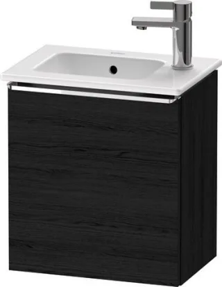 Duravit D-Neo Waschtischunterbau wandhängend Eiche Schwarz Matt 410x274x440 mm - DE4259L10160000 DE4259L10160000