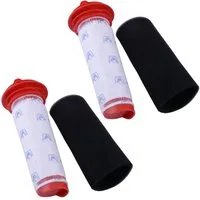 Trade-Shop Filter-Set 4in1 passend für Bosch Athlet 25,2V BCH6ATH25/01 9401-9601 BCH6ATH25, Zubehör für Staubsauger, Bodenstaubsauger, Set bestehend aus 2x Schaumstofffilter & 2x Microfilter