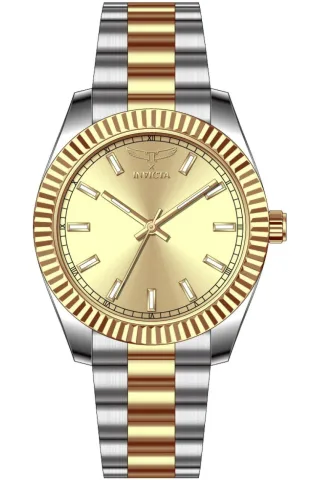 Invicta Specialty 69009 Herren Uhr - Quartz Bewegung - Metall mit Gold Zifferblatt - 40 mm