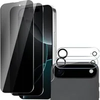 SmartUP Displayschutzglas 2X Schutzglas für iPhone Air Blickschutz Display Kamera Full Screen 9H für iPhone Air, 4 Stück, Anti-Spy, Blickschutz, Privacy