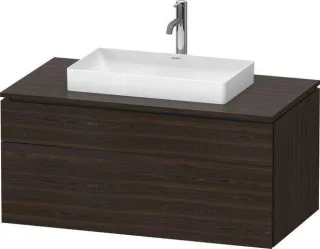 Duravit L-Cube Konsolenwaschtischunterbau wandhängend Nussbaum gebürstet Matt 1020x550x482 mm - LC48 LC4881069690000
