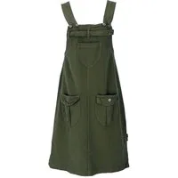 Guru-Shop Minirock Latzrock, Trägerkleid, Hippierock - olive alternative Bekleidung