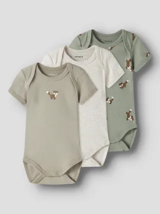 NAME IT - NBMBODY 3P SS FOX NOOS Shadow - Gr. - 68