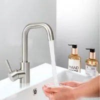 ZMH Waschtischarmatur Wasserhahn Bad Ausziehbar brause Mischbatterie Schwarz/Nickel