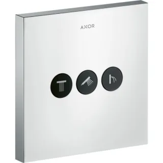 hansgrohe Axor ShowerSelect Square Ventil 36717000 Unterputz Ventil, 3 Verbraucher, chrom