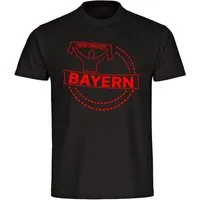 multifanshop T-Shirt Herren Bayern - Meine Fankurve - Männer