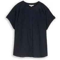 TOM TAILOR Langarmbluse blouse with dobby fabric