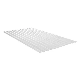 Lichtplatte Polycarbonat Welle 76/18 | NO DROP | 1,4 mm | Breite 1116 mm | 3 Stück | 2,50 m Länge | klar