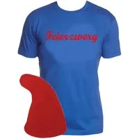 coole-fun-t-shirts Kostüm FEIERZWERG Zwergen Kostüm Feier Zwerg Karneval Fasching