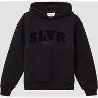 s.Oliver Sweatshirt Sweatshirt Kapuzen-Sweatshirt mit Frontprint und kuscheliger Innenseite