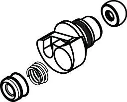 Hansgrohe Verteiler Axor Montreux Wannenarmatur Aufputz, 98591000 98591000