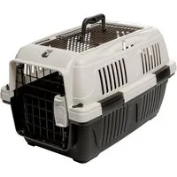 Dehner Tiertransportbox Hunde-Transportbox / Katzen-Transportbox Robbi, 35 x 37 x 57 cm, komfortabler Transport für Haustiere