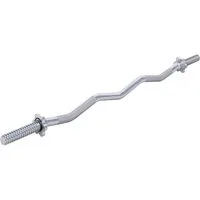 GORILLA SPORTS Kurzhantelstange SZ-Curlstange 120 cm mit Sternverschluss, 120 cm (3-tlg)