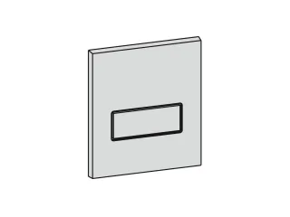Mepa Frontplatte Urinal-Druck-, spüler MEPAorbit, chrom-matt, 590255 590255