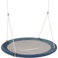 Wickey Nestschaukel Hudora Lounge Ø110 cm – Fördert Motorik & Gleichgewicht bei Kindern, (Relax-Schaukel für mehrere Kinder, Maximales Benutzergewicht 150 kg, Lounge Kinderschaukel - Netzfläche für bequemes Liegen & Sitzen), Wetterbeständige Material
