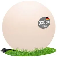 8 seasons design LED Kugelleuchte Shining Globe, Kugellampe für außen (Garten, Terrasse, Balkon), LED wechselbar, E27-Fassung, warmweißes Licht