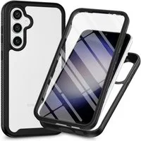 betterfon Handyhülle für Samsung Galaxy 360° Rundumschutz Displayschutz mit Fingerprint, TPU-Schutzhülle mit Displayschutz, Kamerarand & perfektem Sitz