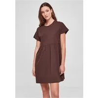 URBAN CLASSICS Sweatkleid Ladies Organic Empire Valance Tee Dress XS bis 5XL