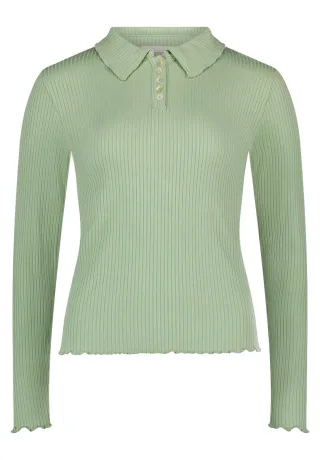 CARTOON - Langarm-Poloshirt Laurel Green - Gr. - 36