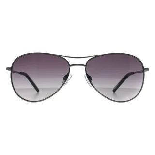 Ted Baker Aviator Unisex Silber Grau Farbverlauf TB1166 Carter