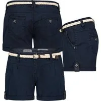 Eight2Nine Bermudas Short Bermuda kurze Hose Sommer Chino Shorts stoff Hotpants mit Gürtel