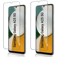 CLM-Tech Displayschutzglas 2x Schutzfolie für Samsung Galaxy A25 5G - Panzerfolie für Samsung Galaxy A25 5G, Samsung Galaxy A25 5G Panzerglas Folie - Anti-Fingerabdruck und kratzfest -, 2 Stück, Unterstützt Fingerabdruck-ID