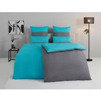 TOM TAILOR HOME Bettwäsche Henry, Renforcé, 3 teilig, Bettwäsche aus Baumwolle, mit GRATIS-Zugabe: Sporthandtuch