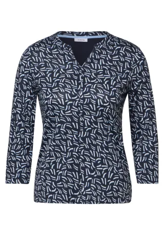 CECIL - Shirt im Tunika-Look blau - Gr. - S