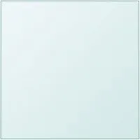 vidaXL Tischplatte Tischplatte Transparent 50x50 cm Hartglas (1 St)