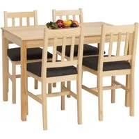 MCW Sitzgruppe MCW-F77-SMP, (5-tlg), Stabiler Tisch mit pflegeleichter Oberfläche