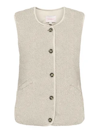 ONLY - ONLBABY TEDDY VEST PNT Birch - Gr. - M