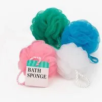 what the shop Duschschwamm Badeschwamm Nylon 12 cm einzeln oder 5er-Set Massage Peeling Dusche, Sanfte Reinigung & Pflege für jeden