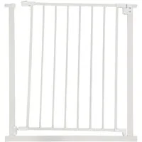 relaxdays Türschutzgitter Treppenschutzgitter 75–100 cm (ohne Verlängerung), weiss, 75 - 80 cm
