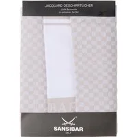 Sansibar Sylt Geschirrtuch Geschirrtücher-Set, 3-tlg, 50x70 cm, 100% Baumwolle, Premium Qualität, (Set, 3x Geschirrtuch, 50x70 cm, zwei verschiedene Designs), Jacquardgewebe, zwei verschiedene Motive