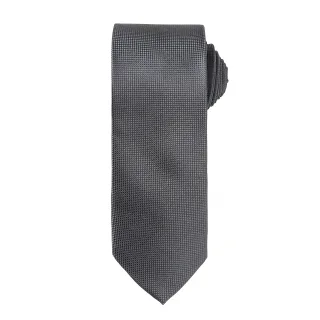 Premier Mens Micro Waffle Formal Work Krawatte (Dunkelgrau)