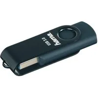 Hama USB 3.0 Stick 256GB mit Drehmechanismus und Öse, Petrolblau, 90MB/s USB-Stick