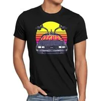 style3 T-Shirt zurück in die zukunft delorean dmc zeitmaschine fluxkompensator marty