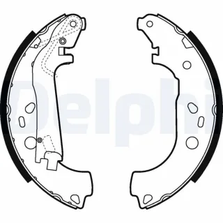 Delphi Bremsbacken hinten Citroen Nemo Fiat Fiorino Qubo Peugeot Bipper