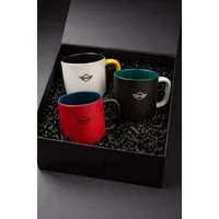 MINI Tasse Mini 3 Teiliges Geschenkset Geschenkbox Tasse Kaffeetasse Becher, 3-tlg.