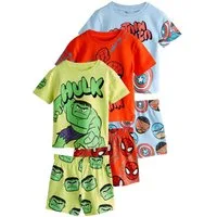 Next Pyjama 3er-Pack kurze Schlafanzüge, Marvel (6 tlg)